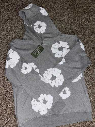 Grey denim tears hoodie - Gem