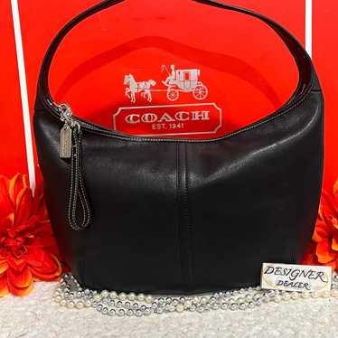 バッグ Dead Stock Vintage Coach Ergo Bag Black Vintage COACH Ergo Hobo Shoulder Bag Old Coach 9047 Pocket