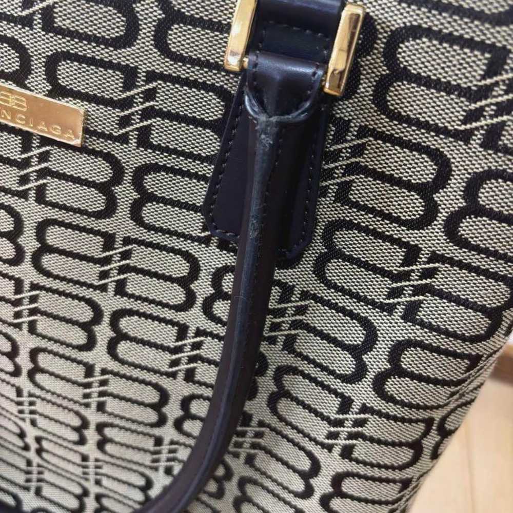 バッグ BALENCIAGA BB LOGO LEATHER TOTE HAND BAG Balenciaga logo-print Tote Bag | White | FARFETCH CA