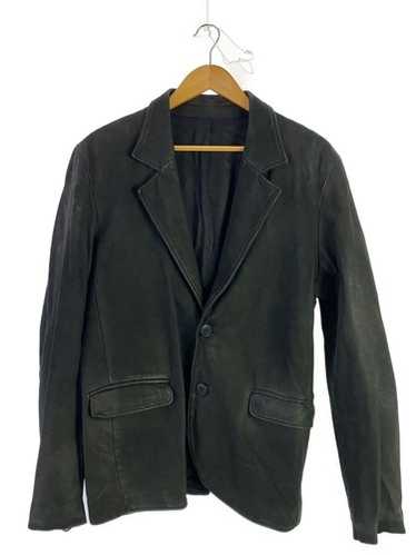 agnès b. HOMME single lether jacket black lambskin leather blouson Berny
