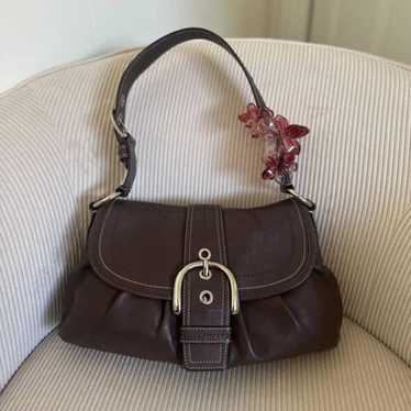 OLD COACH コーチ　Soho brown Leather Handbag Coach // Brown Leather Soho Shoulder Bag – VSP Consignment