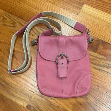 バッグ Vintage Coach Pink Leather Purse Handbag Leather handbag Coach Pink in Leather - 30634414