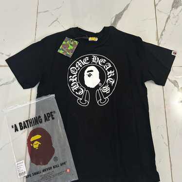 A BATHING APE × CHROME HEARTS コラボTシャツ黒M Chrome Hearts x A Bathing Ape T-Shirt - Black | Garmentory