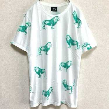 トップス STUSSY 00s print graphic design Tee Stussy Stamp Screen Printed T-shirt White Large | eBay