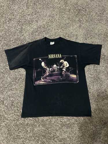 NIRVANA ブラック Tシャツ 1996年ライブ 1996 NIRVANA T-Shirt 1996年 ニルヴァーナ Tシャツ/BLACK
