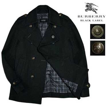 BURBERRY BLACK LABEL ウールピーコート Mサイズ BURBERRY BLACK LABEL(バーバリーブラックレーベル