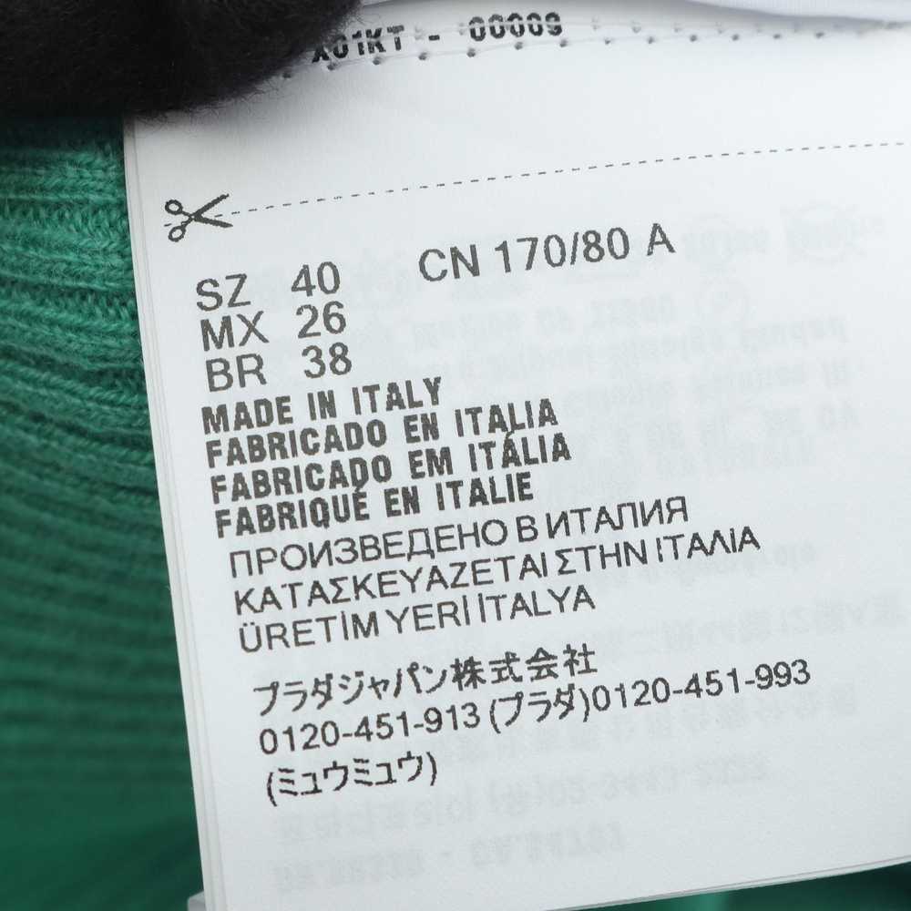 Miu Miu Miu Miu Miu Miu Logo Cashmere Silk Cardig… - image 4