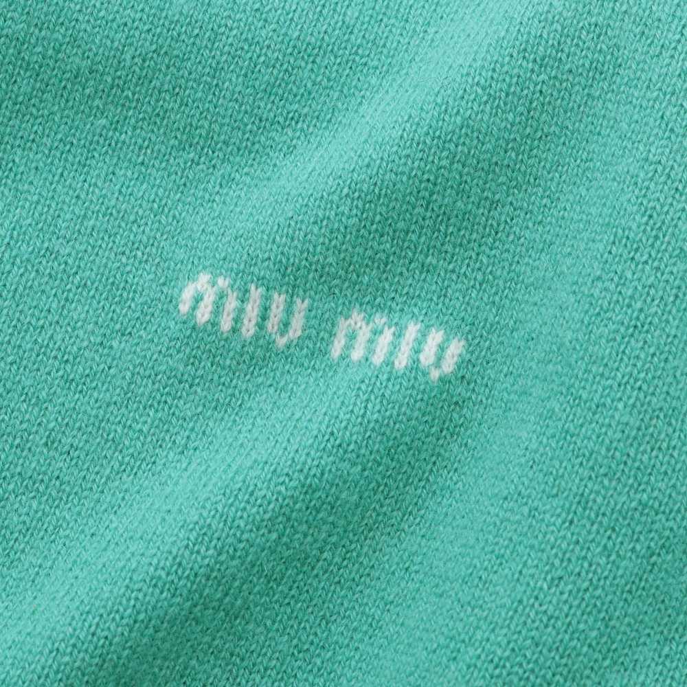 Miu Miu Miu Miu Miu Miu Logo Cashmere Silk Cardig… - image 6