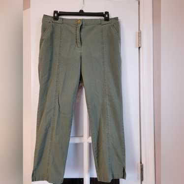 Ruby Rd Elastic Button Zip Cotton Pants Size 12p - image 1