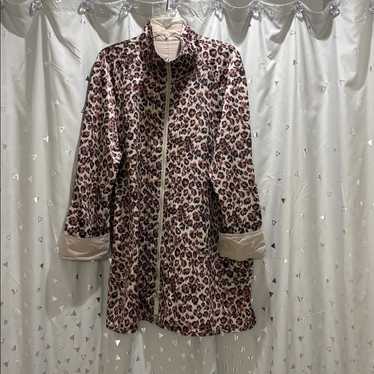 Source Unknown Leopard Print Jacket With Beige Ac… - image 1
