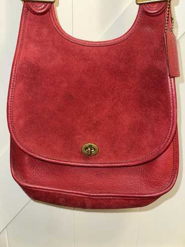 バッグ Vintage Coach Berkeley Saddlebag , 9014 Vintage Coach Berkeley Saddle Bag Purse Glovetanned Leather