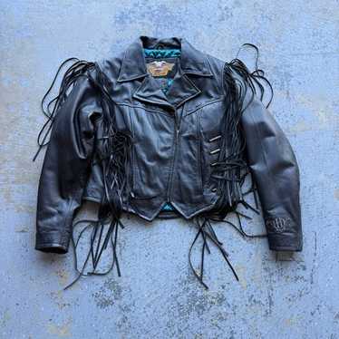 Vintage fringe leather jacket harley-davidson - Gem