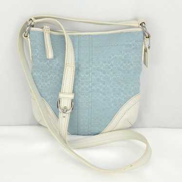 美品　Vintage Coach Becket Bag Light Blue 美品 Vintage Coach Becket Bag Light Blue - メルカリ