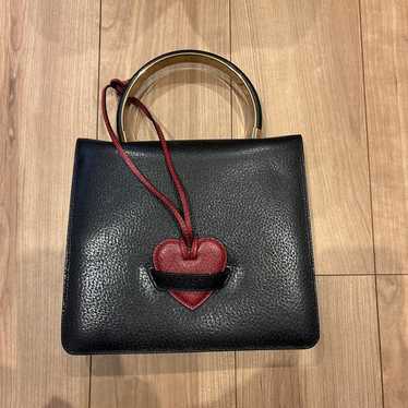 MOSCHINO ハートミニバッグ レア Moschino Heart Biker Bag | Black | FARFETCH