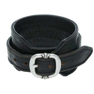 CHROME HEARTS クロムハーツ R&R TINY BUCKLE Chrome Hearts RR Tiny Buckle Leather Bracelet Rock'n'Roll