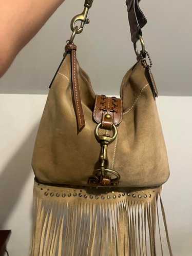 バッグ COACH Signature Hobo Shoulder Bag fringe COACH® Outlet | Coach Nomad Fringe Hobo In Pebble Leather