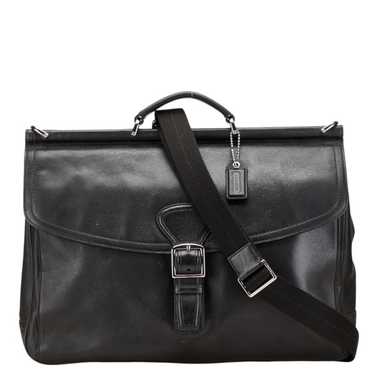 バッグ Coach Vintage Business Case Leather Vintage NEVER USED Coach Wall Street Briefcase in Black