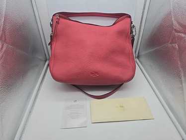 バッグ Coach Signature Pink Bleecker Bag Coach M1073-F16276 Khaki Bleecker Signature Floral Pink