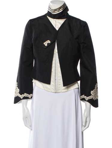 Dolce&Gabbanaレースチュール付きジャケット Dolce & Gabbana シャンティリーレース ジャケット | ブラック