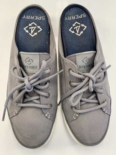 SPERRY Sneaker Slides 7 M Grey Open Back Slip On … - image 1