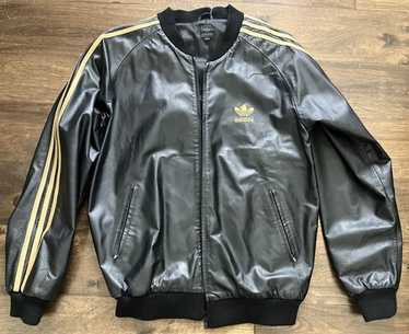 ジャケット・アウター Adidas leather jacket Vintage 1996 Adidas Leather Jacket Men Size XXL | Adidas