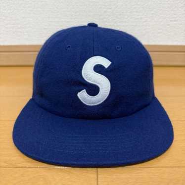 Supreme Wool S Logo 6-Panel ネイビー 19aw Supreme Wool S