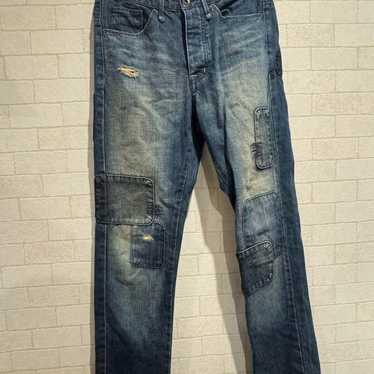 Remade denim with damage processing purchased fro… - image 1