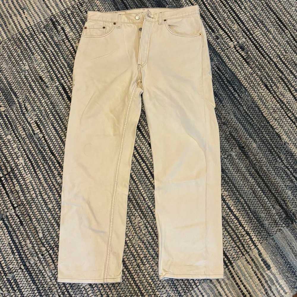 Levl's 501 White Denim 60s 70s USA - image 3