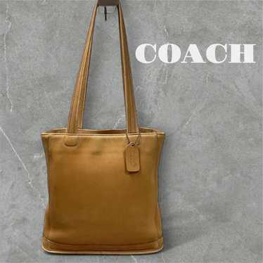 90’s OLD COACH TOTEBAG Vintage 90's Coach Dark Brown Leather Soho Zip Tote Shoulder