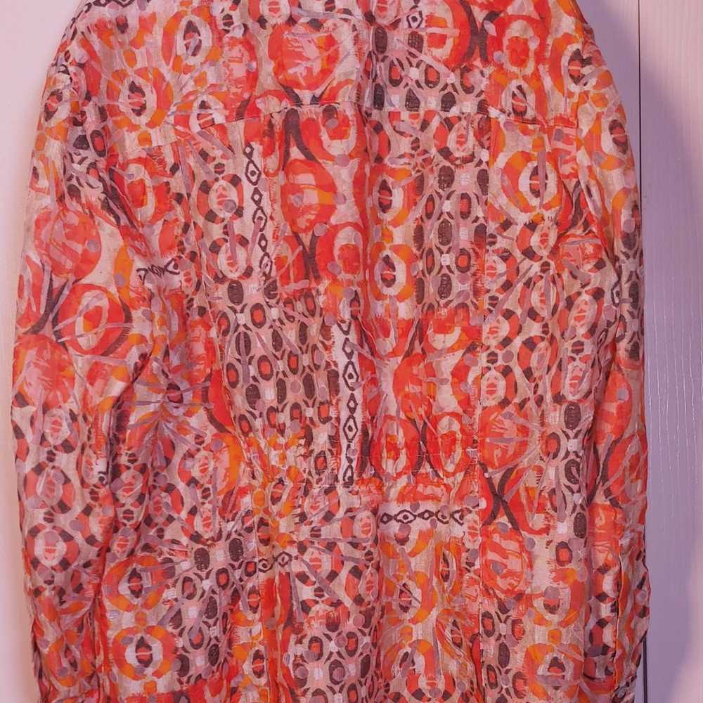 Ruby Rd Burnout Button Front Blouse Jacket Size 2… - image 10
