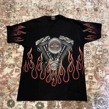 トップス 90s vintage Harley Davidson flame TEE s-l400.jpg
