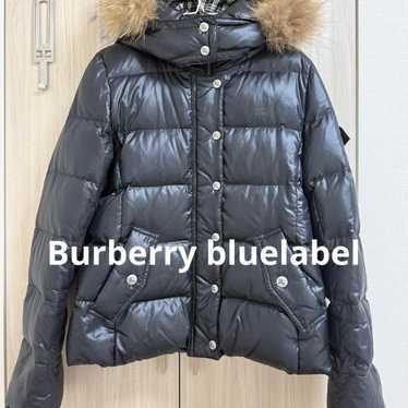 BURBERRY BLUE LABEL ラクーンファー ダウンジャケット グレー Burberry down blue label - Gem