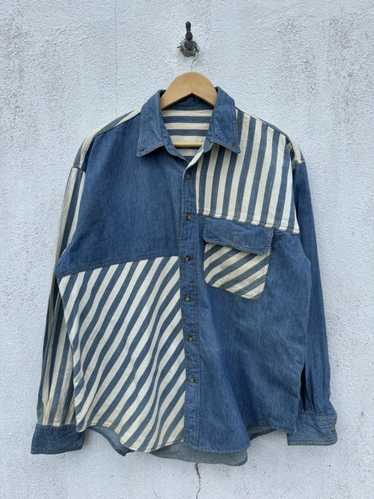 ヴィンテージKAPITAL KOUNTRY BOROユーズド加工シャツジャケット Kapital BORO SPRING 1ST JKT - IDG – Standard & Strange