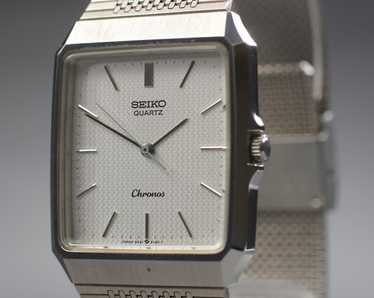 時計 SEIKO CHRONOS QUARTZ 9021-6040 SUWA Seiko Chronos 9021 6040 Quartz Watch Suwa Silver Dial 33mm