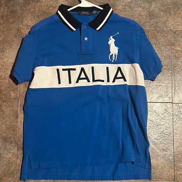 Ralph Lauren Italy Polo ラルフローレン　ゲームシャツ Polo Ralph Lauren Italy Polo Shirt in Blue | SVD USA
