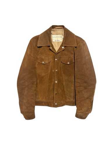 ジャケット・アウター 80s schott suede leather tracker jacket 80s Schott Brown Suede Leather Jacket - 5 Star Vintage