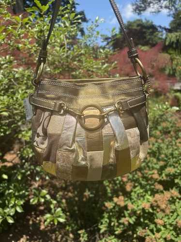 バッグ Coach Patchwork Mini Demi Pouch Handbag Vintage Y2k Coach Patchwork Mini Demi Shoulder Bag SOLDDD