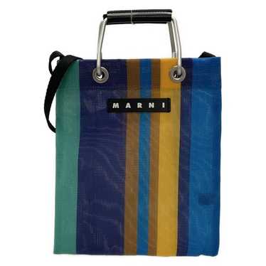 【新品未使用】MARNI MARKET STRIPE BAG グリーンブルー MARNI MARKET STRIPE BAG | Marni