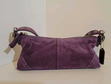 バッグ Vintage Coach Baguette Small Bag Purple Vintage coach baguette small - Gem