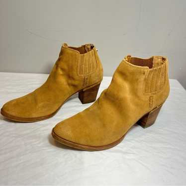 Steve Madden Tinker Camel Tan Block Heel Side Zip… - image 1