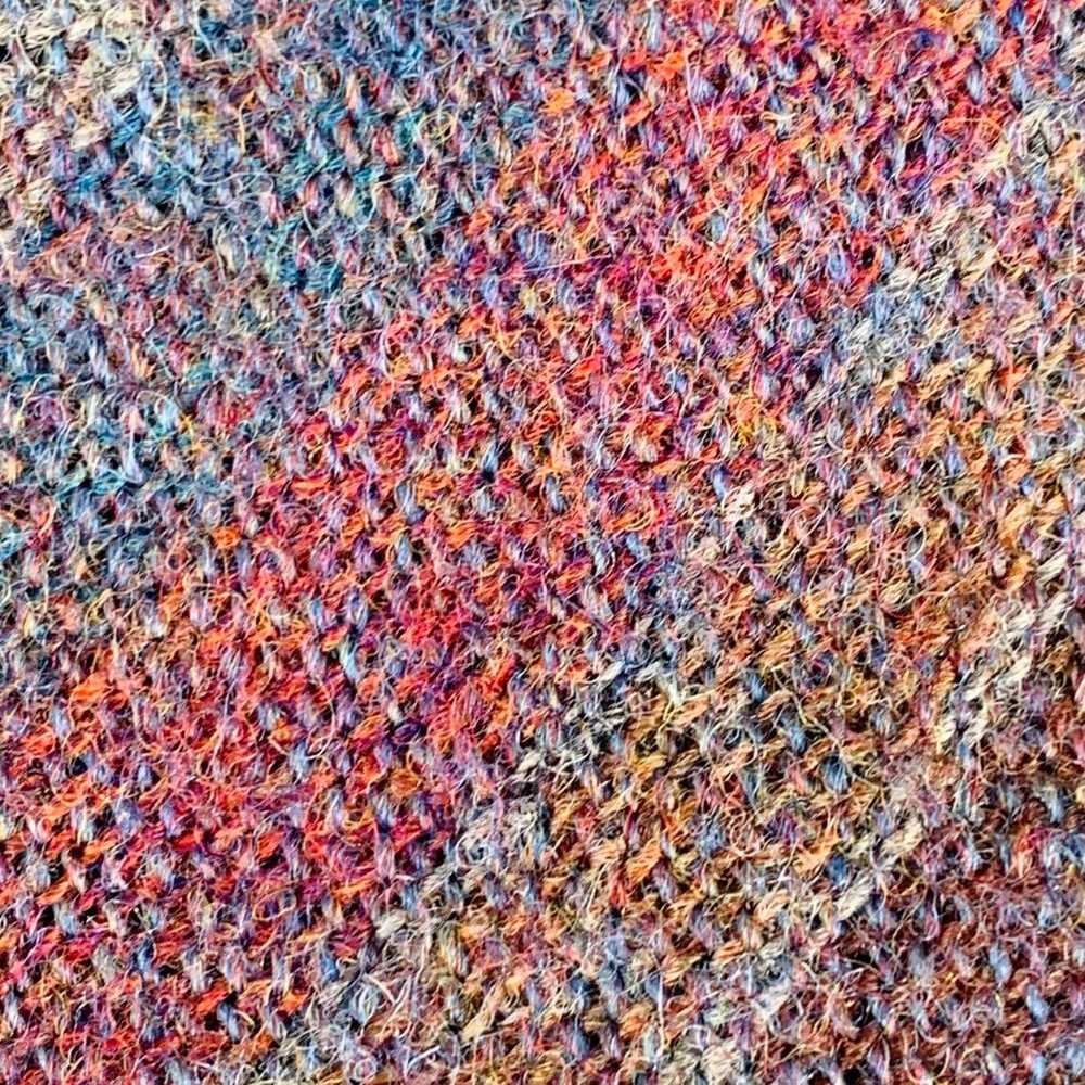 Other Blue Multi-Color Diagonal Stripe Wool Woven… - image 2