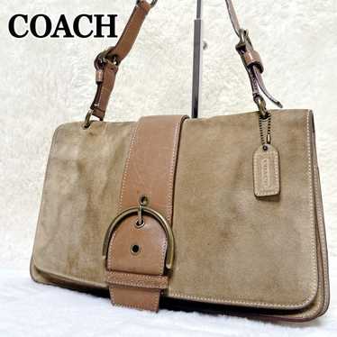 バッグ Coach Soho hand bag suede Signature Coach suede soho - Gem