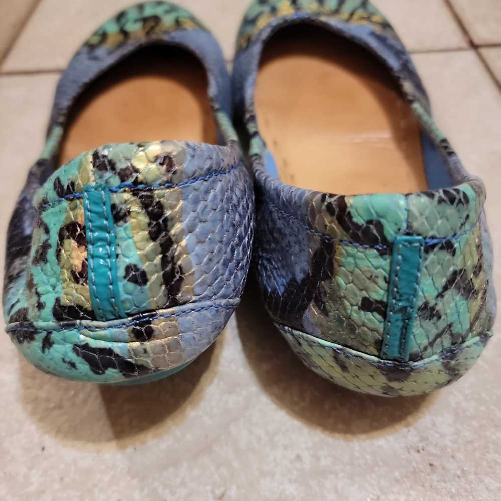 Tieks Azure Snake Size 7 GUC - image 5