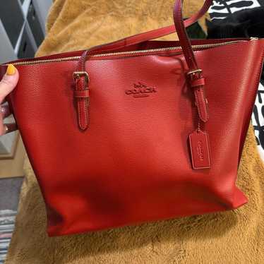 Coach red large tote - Gem