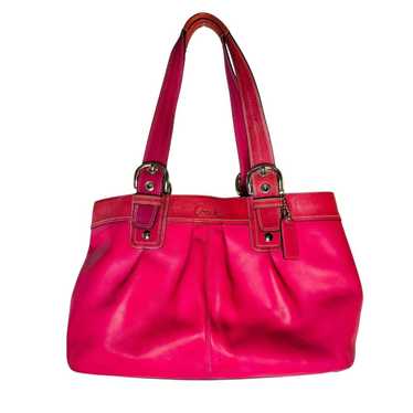 バッグ COACH Pink signature Soft Clip Hobo Bag $575 free shipping ❌SOLD❌ Rare Y2K Vintage 2003 Coach Pink