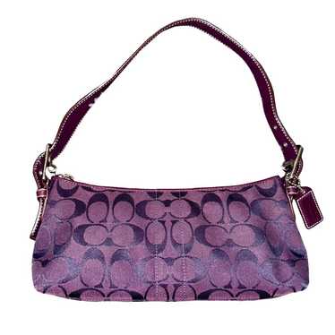 バッグ Coach Hamptons Demi Baguette Bag Purple Coach hamptons purple - Gem