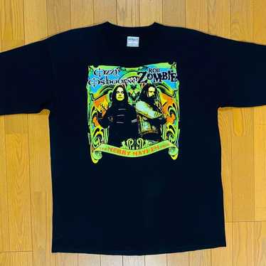 OZZY OSBORNE ROB ZOMBIE バンド Tシャツ Vintage Ozzy Osbourne And Rob Zombie Shirt - TokoPyramid