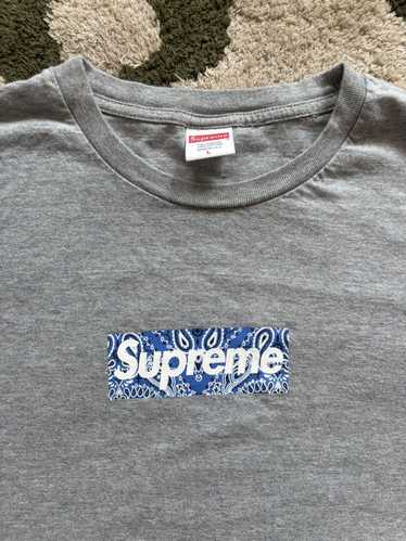 Supreme Bandana Box Logo Hooded Sweatshirt - Gem