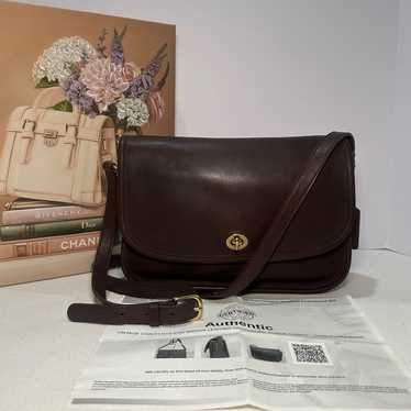 バッグ Vintage Coach City Bag DarkBrown Leather Vintage coach city bag - Gem