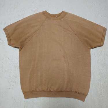 トップス 60's unknown short sleeve sweat Vintage 1960's Short Sleeve Sweatshirt With Hand Painted